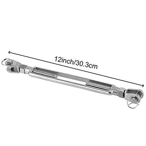 Pack M Stainless Steel Jaw And Jaw Turnbuckle Heavy Duty Jaw And