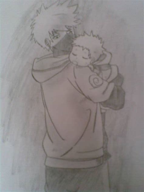 Kakashi and baby naruto by KibaInuzuka5377 on DeviantArt