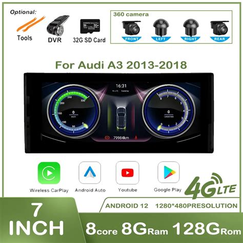 Para Audi A Automotivo Multim Dia Sem Fio Carplay Est Reo