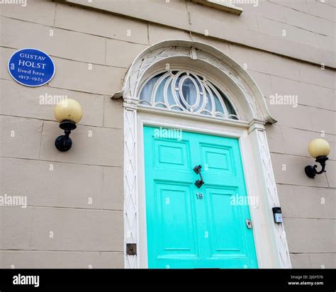 Essex Uk September 6th 2021 A Blue Plaque In The Beautiful Town Of Thaxted In Essex Uk