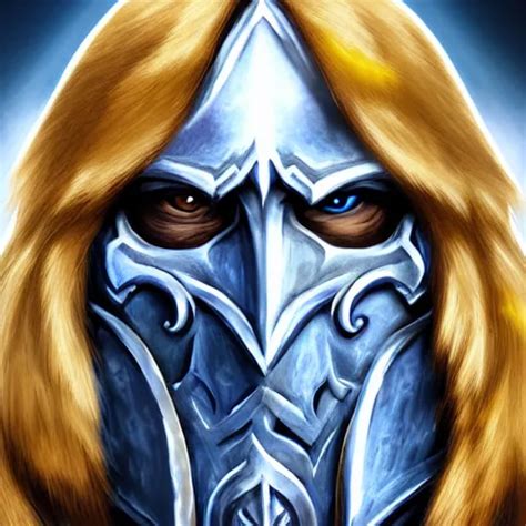 Portrait Of Arthas From Warcraft Highly Detailed Stable Diffusion