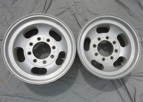 Vintage 8 Lug Aluminum Slot Mag Wheels 165x825 Pickup Truck Chevy Ford Dodge Ebay