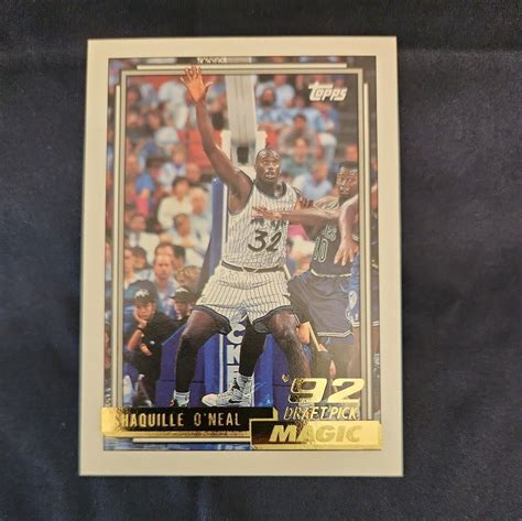 Topps Shaquille Oneal Gold Rc Please Read Ebay