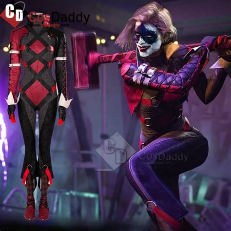 CosDaddy Gotham Knights Harley Quinn Halloween Cosplay Costumes for ...