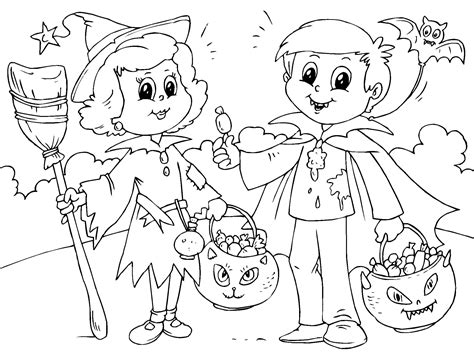 Pagine Da Colorare Per Bambini Sul Tema Di Halloween 100 Immagini