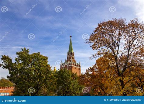 Troitskaya Turm Dreiheits Turm Innerhalb Moskaus Der Kreml Russland