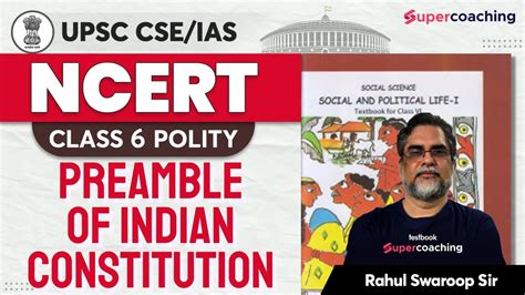 Indian Polity For UPSC Preamble Of Indian Constitution NCERT Class