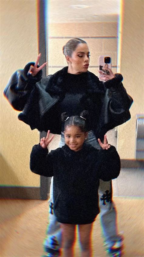 Khloé Kardashian And Her Twin Moment Wearing Matching Outfits With