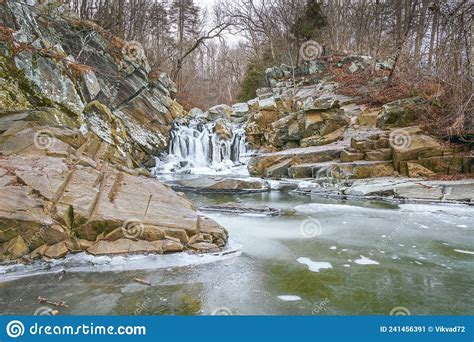 Frozen Scott S Run Waterfall Scott S Run Nature Preserve Fairfax County