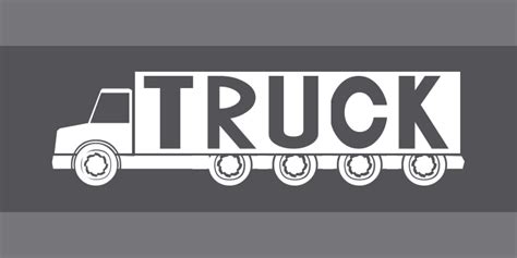 Truck Font Zillion