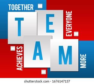 Team Together Everyone Achieves More Text Stock Illustration 1676147137