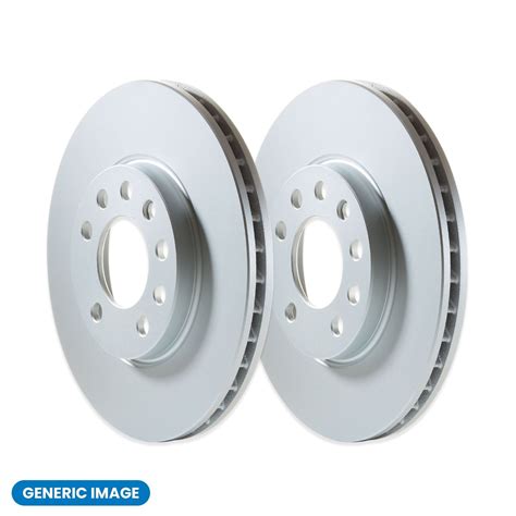 Pair Of Vented Front Brake Discs For Citroen Ds Opel Peugeot