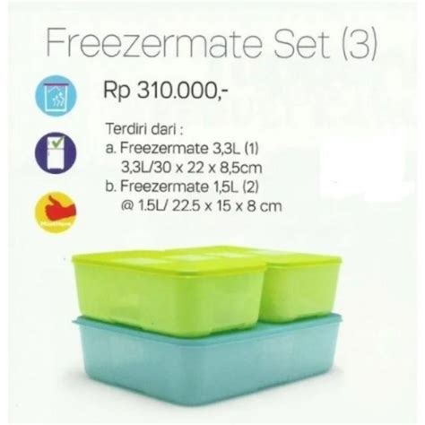 Jual TUPPERWARE FREEZERMATE SET TOPLES KULKAS Shopee Indonesia