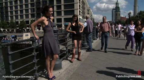 Gagged Bound Babe Humiliated In Public