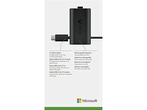 MICROSOFT Xbox Play & Charge Kit, Play & Charge Kit, Schwarz | SATURN