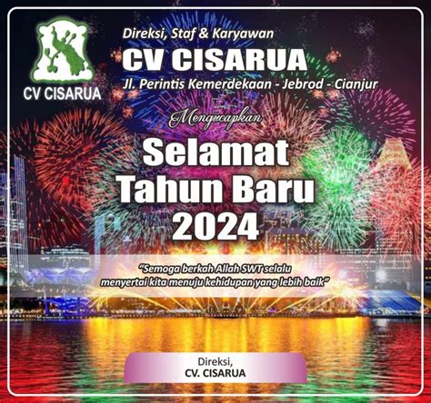 Ucapan Selamat Tahun Baru Dari Cv Cisarua Warta Parahyangan