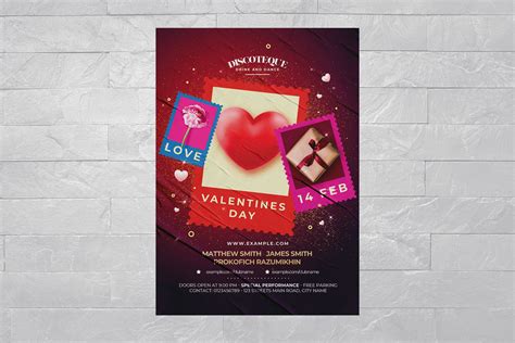 Valentines Day Flyer Template Psd Brandpacks