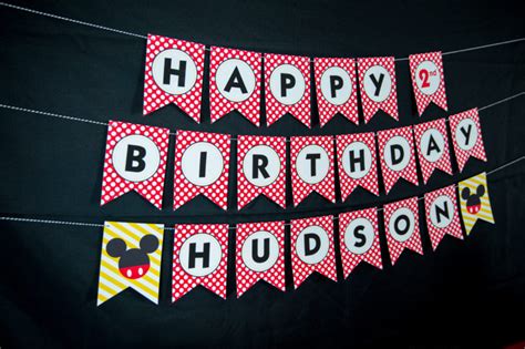 Mickey Mouse Birthday Banner – 505 Design, Inc