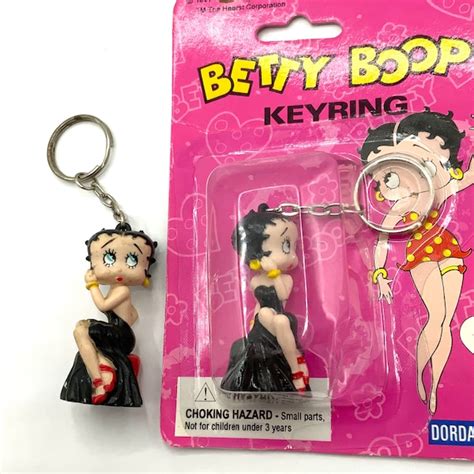 Black Betty Boop Keychain Etsy