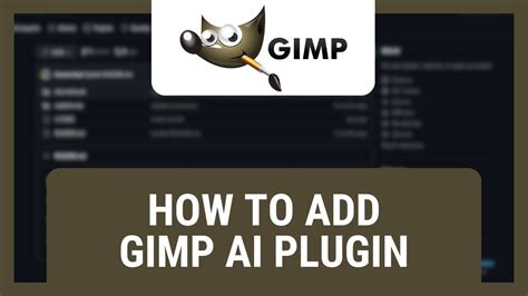 Gimp How To Add Ai Plugin Stable Diffusion Youtube