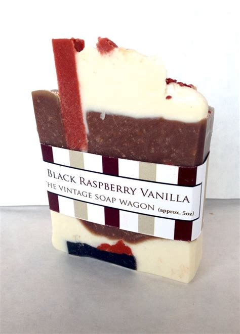 Black Raspberry Vanilla Handmade Soap By TheVintageSoapWagon