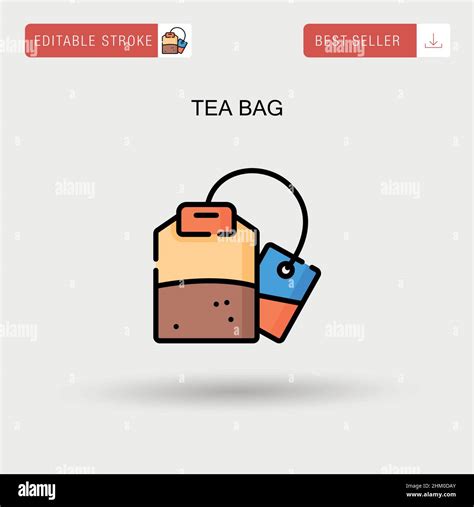 Tea Bag Simple Vector Icon Stock Vector Image And Art Alamy