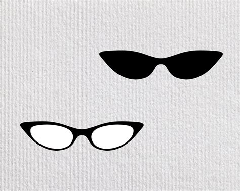 Glasses Svg Spectacles Eyeglasses Sunglasses Svg Cut File Glasses Stencil Pdf Sunglasses