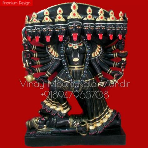 Carving Black Marble Mahakali Statue At Best Price In Jaipur Vinay