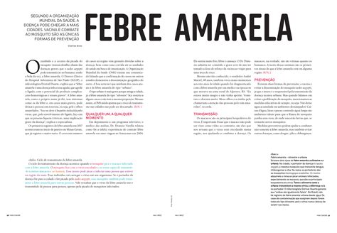 Infogr Fico Febre Amarela Behance