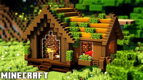 Minecraft How To Build A Spruce Survival Wooden House Youtube