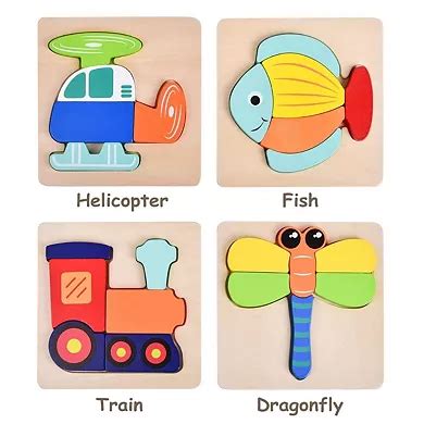 Wooden Puzzles for Toddlers