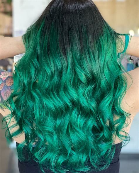 33+ Green Ombre Hair Color Ideas That Turn Heads