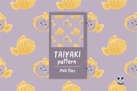 Taiyaki Bakery Cute Cat Dessert Pattern Graphic By Tnwan · Creative Fabrica