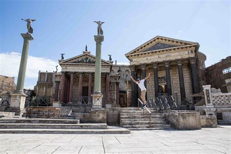 Skating Through Romes Iconic Cinecitta Film Studios