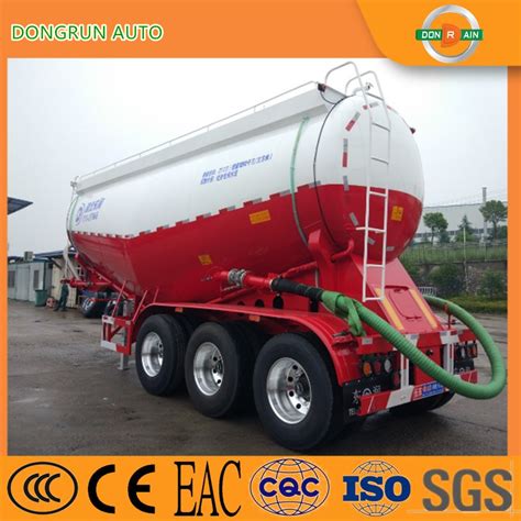 3 Axles 50cbm 70tons Dry Bulker Truck Powder Carrier Semi Cargo Trailer