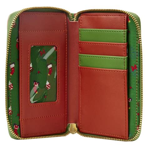 Mickey Mouse Minnie Hot Cocoa Fireplace Zip Around Wallet