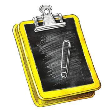 Yellow Binder Clip Chalk Line Art, Binder Clip, Paper Clip, Yellow PNG ...