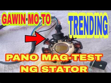 PAANO MAG TEST NG STATOR NG MOTORCYCLE JT Moto Vlog YouTube