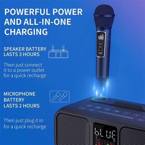 New!!!! SDRD 318 Wireless Bluetooth Dual Microphone Karaoke Portable ...