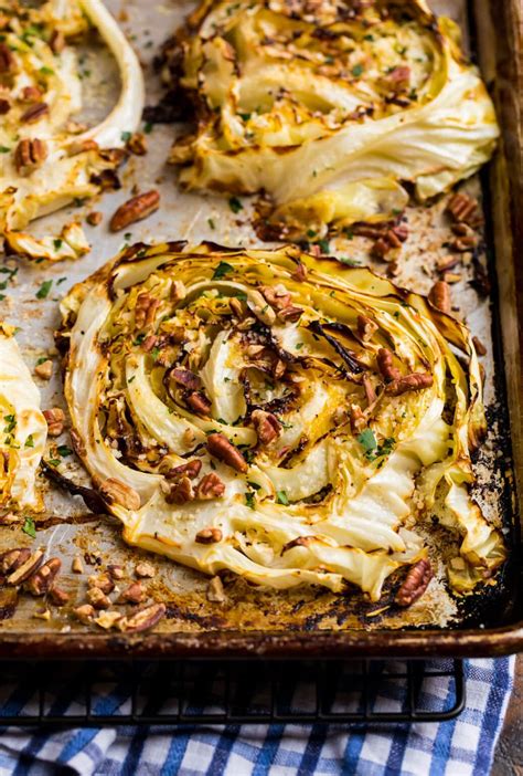 Cabbage Steaks Oven Baked Or Grilled Wellplated