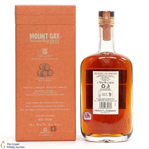 Mount Gay Year Old PX Sherry Cask Expression Master Blender