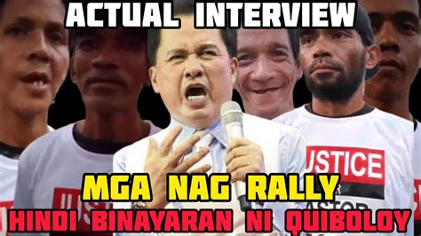 Real Interview Mga Nag Rally Nag Reklamo Hindi Binayaran Ni Quiboloy