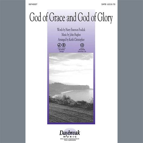 God Of Grace And God Of Glory Full Score Sheet Music Keith