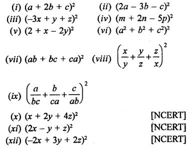 RD Sharma Class 9 Solutions Chapter 4 Algebraic Identities Ex 4.2