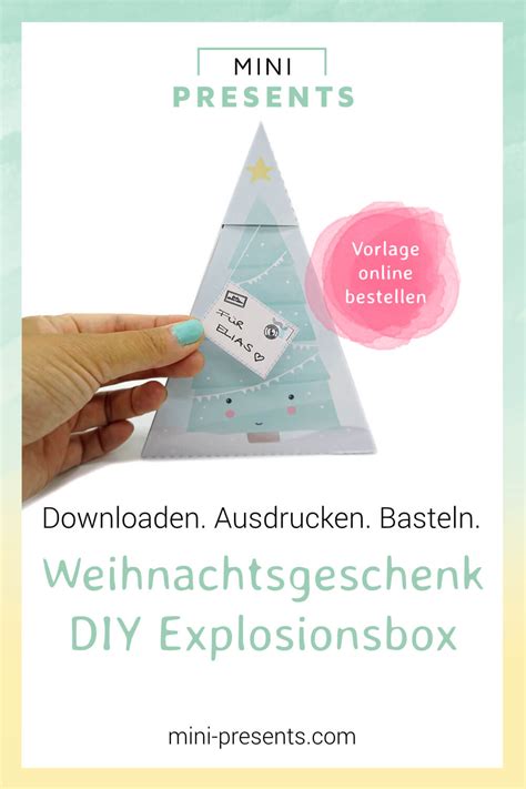 00 Mini Presents Bastelvorlage Weihnachtsgeschenk Weihnachten