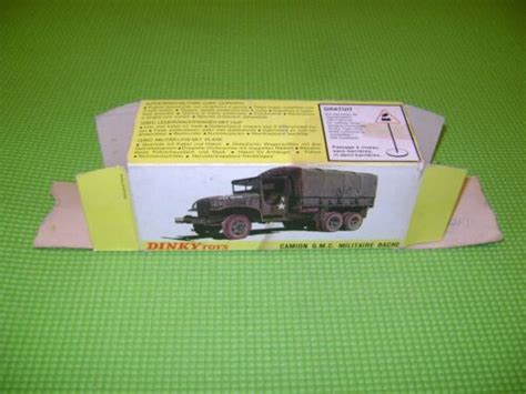 Dinky Toys Camion Gmc Militaire Bache Boite Vide D Origine Ebay