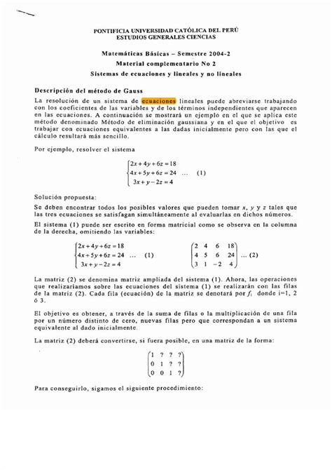 PDF MB 2004 2 Material Complementario N2 Sistema De Ecuaciones