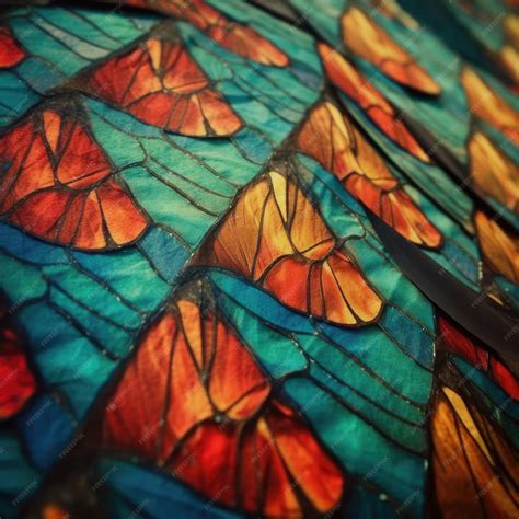 Premium AI Image | Abstract background of a stained glass window in