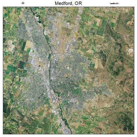 Aerial Photography Map of Medford, OR Oregon