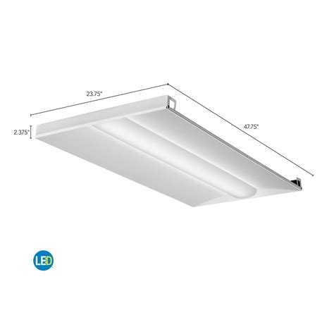 Lithonia Lighting 2 Ft X 4 Ft Series 2blt4 Lens Shape Center Basket 3 500 K Color Temperature